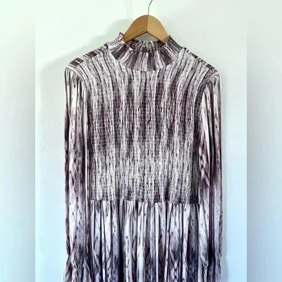 Tart Collections Birdie Dress Long Sleeve High Neck Smocked Dress Size Large NWT - Picture 4 of 12